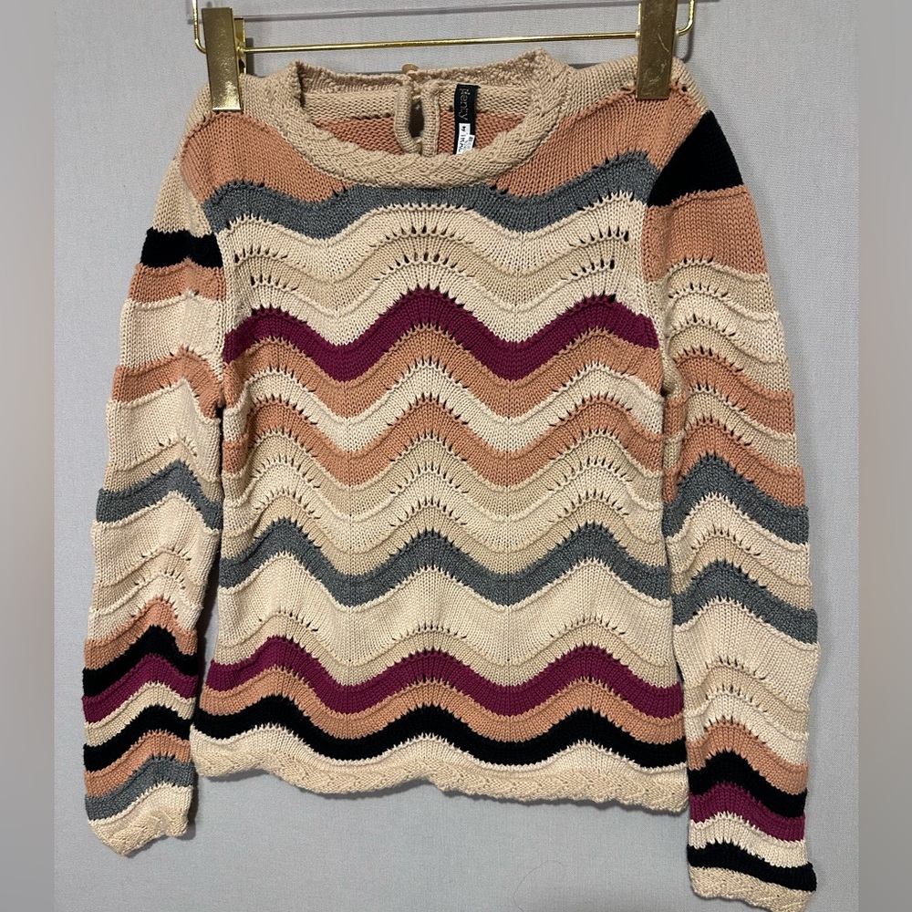 Plenty byTracy Reese Beautiful crew neck multi color sweater. Size S Good cond